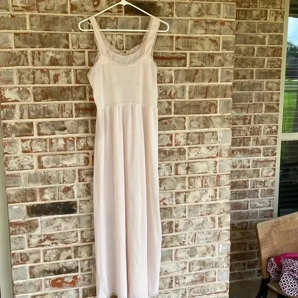 Seumprufe Vintage Cream Nylon Lace Nightgown - Picture 5 of 5